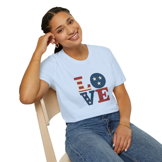 "Freedom & Love" Graphic Tee | Unisex Shirt for July 4th