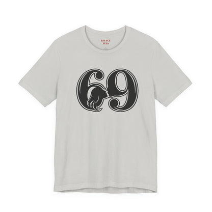 69 Retro Swirl Number Tee