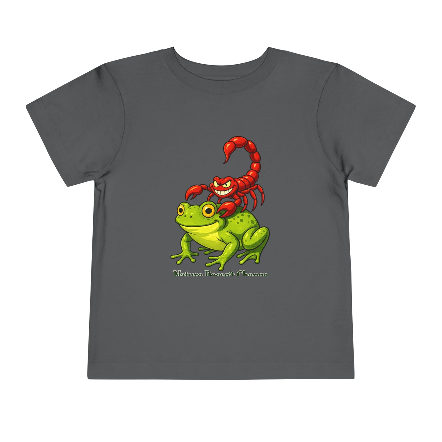 Toddler Tee - Cute Frog Riding Scorpion Graphic