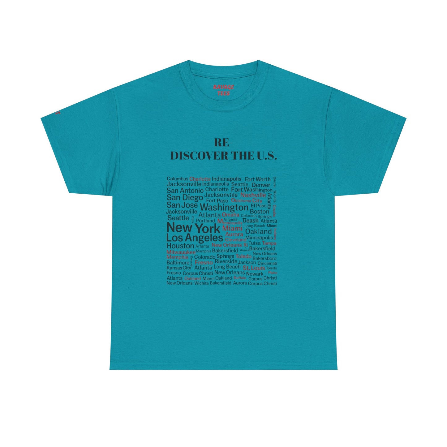 Re-Discover the U.S. Travel T-Shirt, Adventure Tee, USA Discovery Shirt