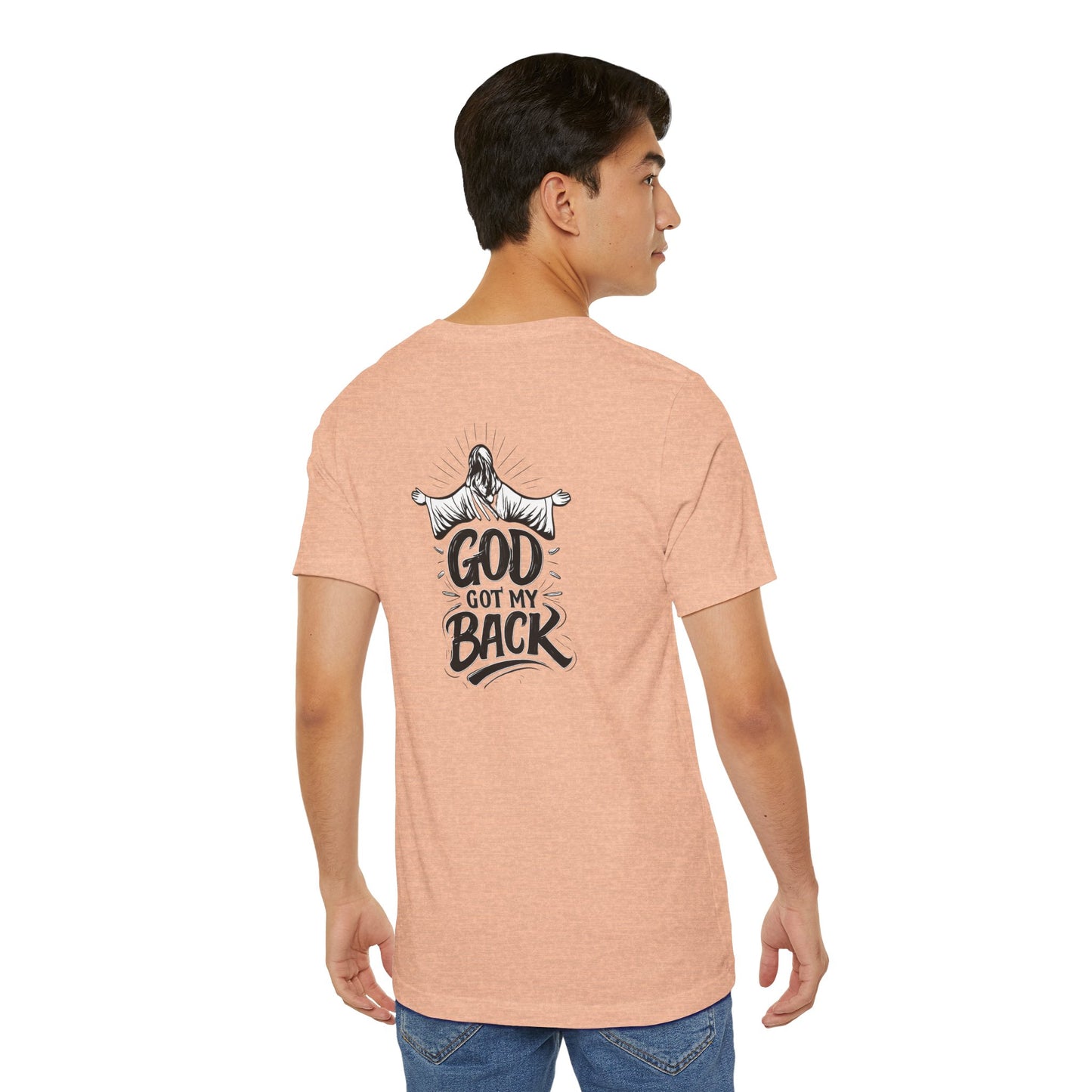 Faith Graphic Tee — 'God Got My Back' Christian T-Shirt