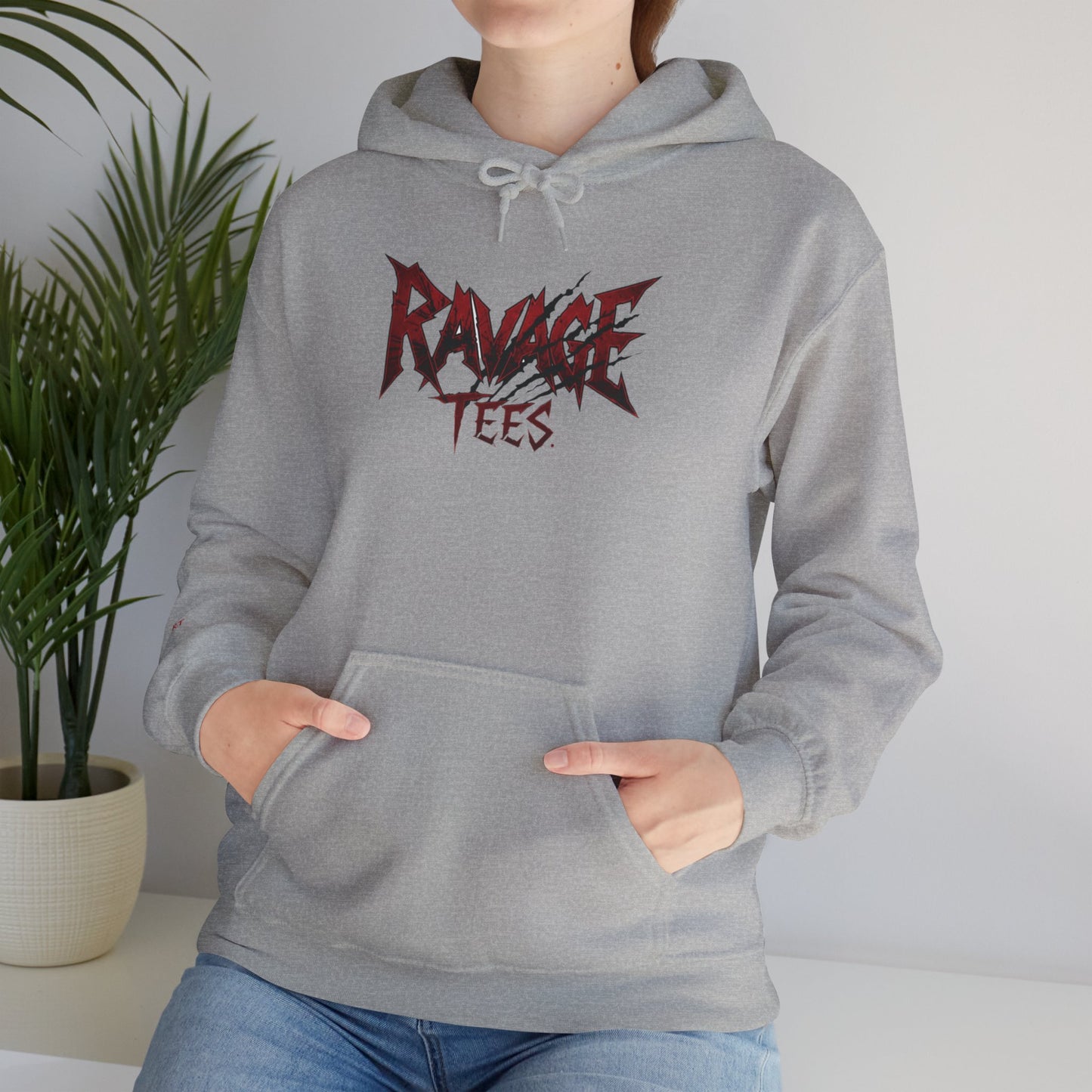 Black Tiger & Rose Graphic Hoodie