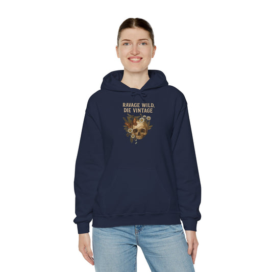 DANGER WEARS A CROWN OF ROSES Graphic Hoodie – Unisex Pullover Sweatshirt for Nature Lovers | Cozy Streetwear for Spring, Casual Wear & Eco-Friendly Gifts