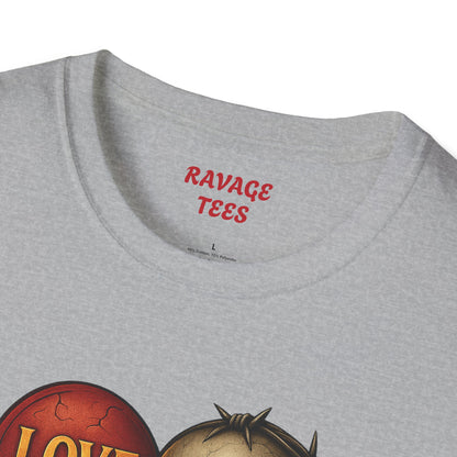 Love & Hate Skull Graphic Tee