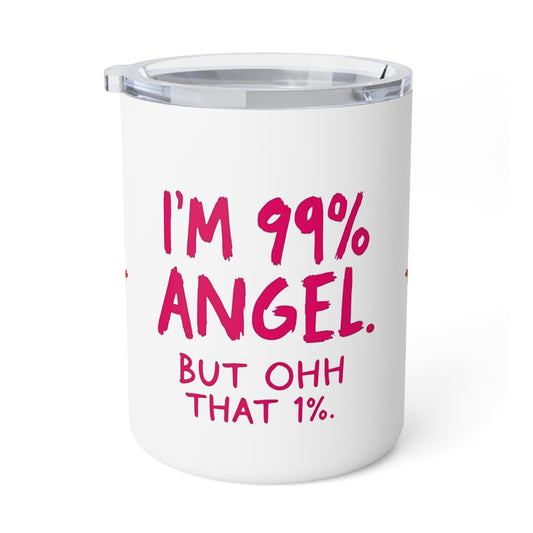 99% Angel Insulated Coffee Mug | 10oz Travel-Ready Drinkware