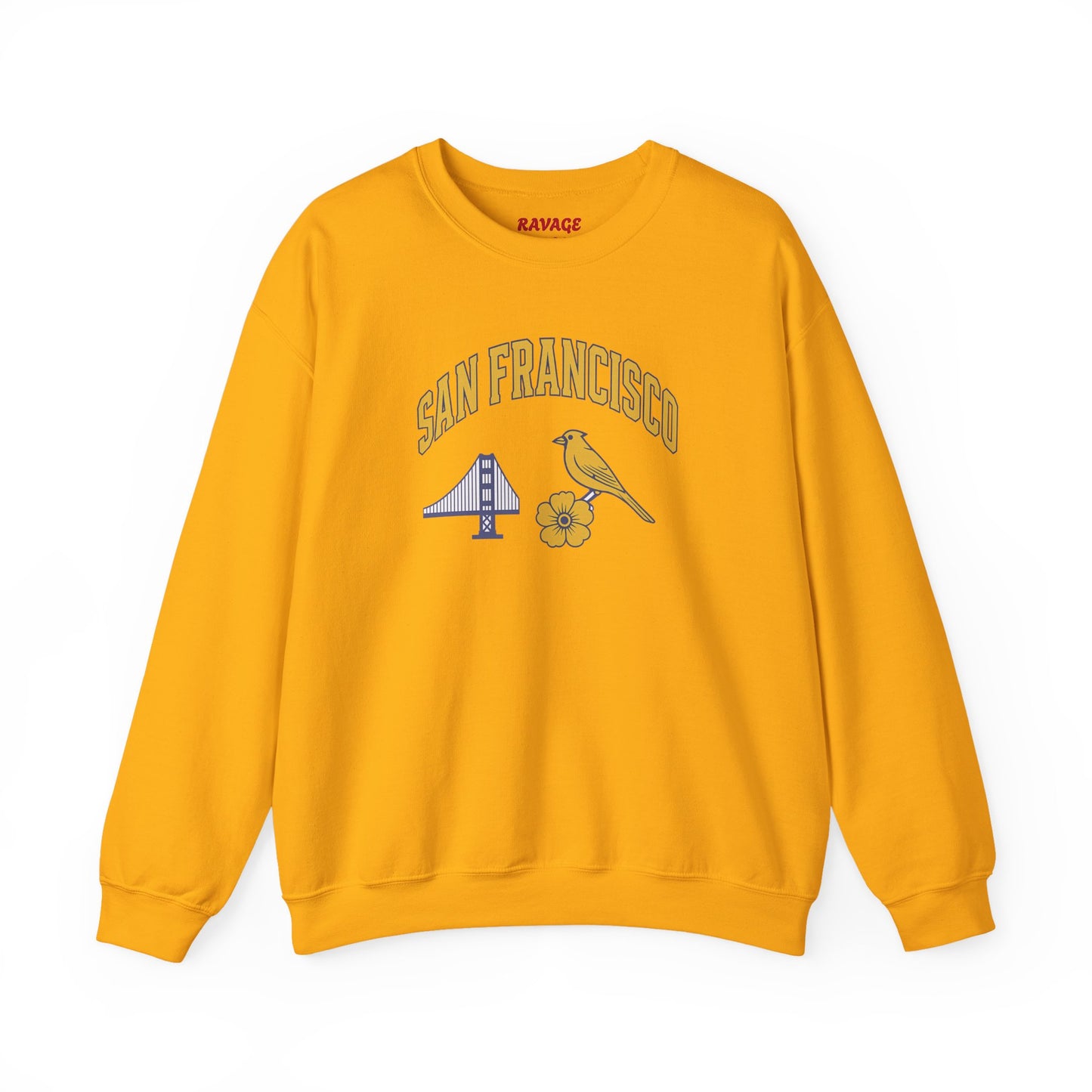RAVAGE San Francisco - City Vibe Sweatshirt | Unisex Cardinal Crewneck, Cozy Fall Fashion, Casual Wear, Bird Lover Gift Idea