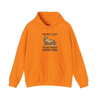 Funny Sloth Hoodie: I'm Not Lazy, Energy Saving Mode