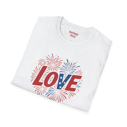 Soft Unisex Freedom & Love Graphic Tee | Gift & Daily Wear