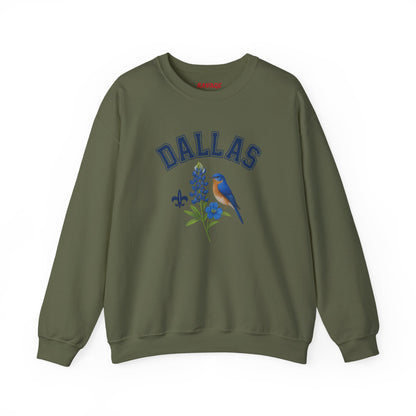 RAVAGE DALLAS - City Vibe Sweatshirt | Unisex Cardinal Crewneck, Cozy Fall Fashion, Casual Wear, Bird Lover Gift Idea