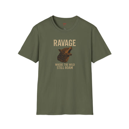 RAVAGE Where the Wild Still Roam Tee | Vintage Adventure Graphic T-Shirt, Unisex Outdoors Apparel, Camping & Nature Lovers Gift