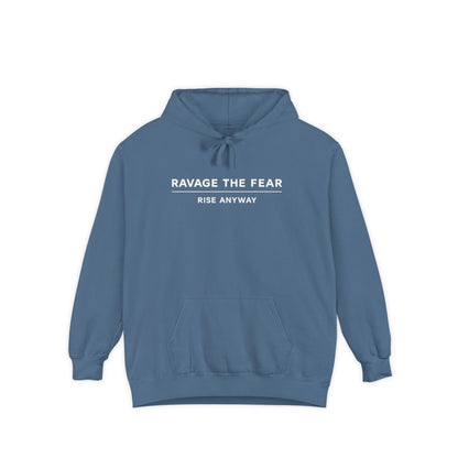 Ravage The Fear Hoodie — "Rise Anyway" Motivational Pullover