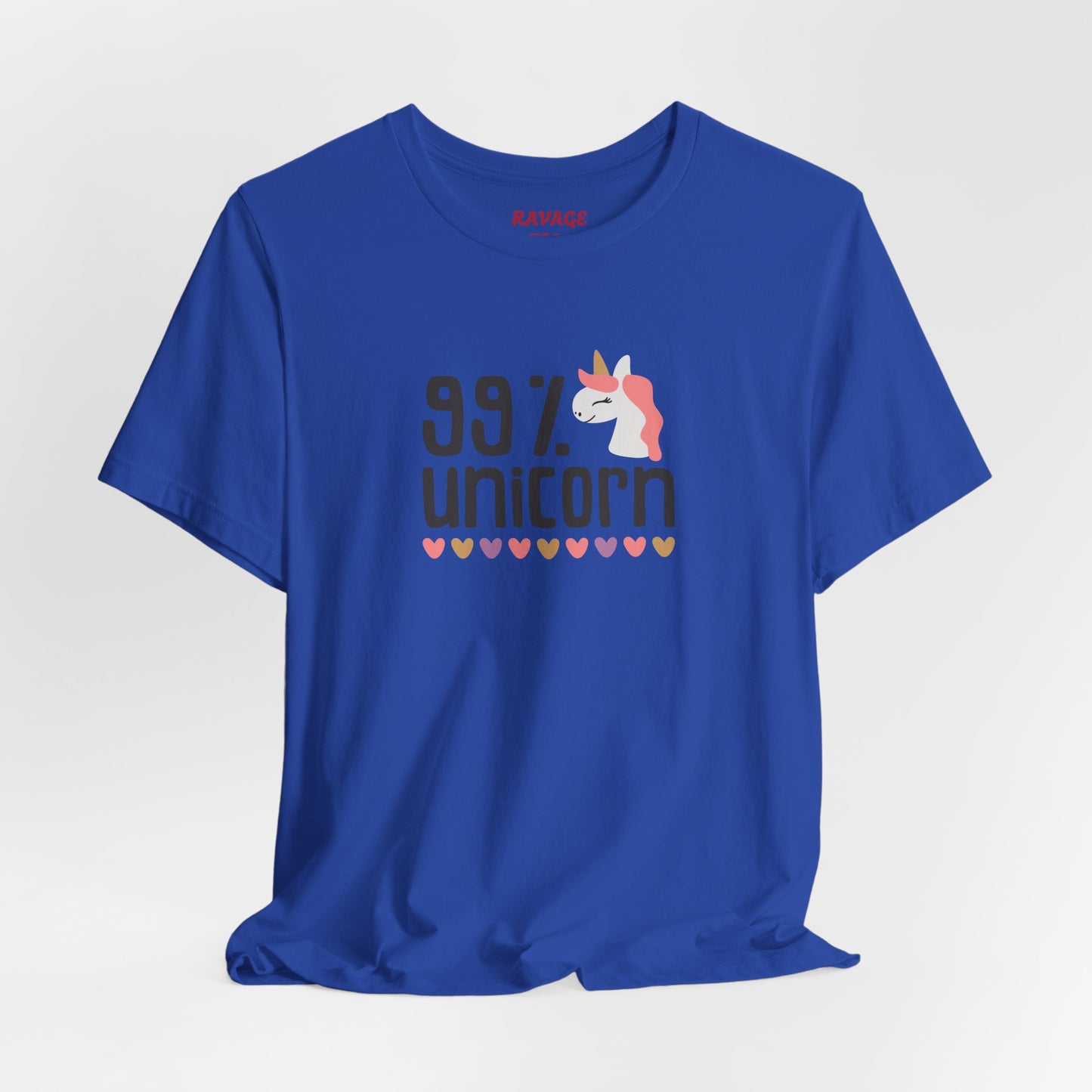 99% Unicorn Tee: Funny, Whimsical Graphic T-Shirt for All Ages