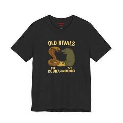 Vintage Rivalry Tee - Cobra vs Mongoose T-Shirt, Retro Graphic Outdoor Adventure Shirt, Perfect Gift for Animal Lovers