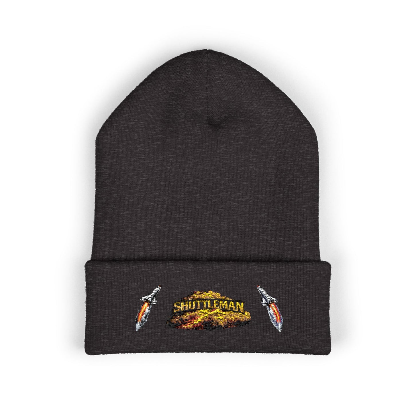 Shutt1eman Embroidered Beanie-- Cuffed Hat