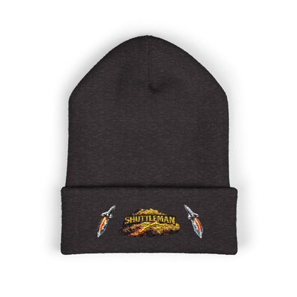 Shutt1eman Embroidered Beanie-- Cuffed Hat