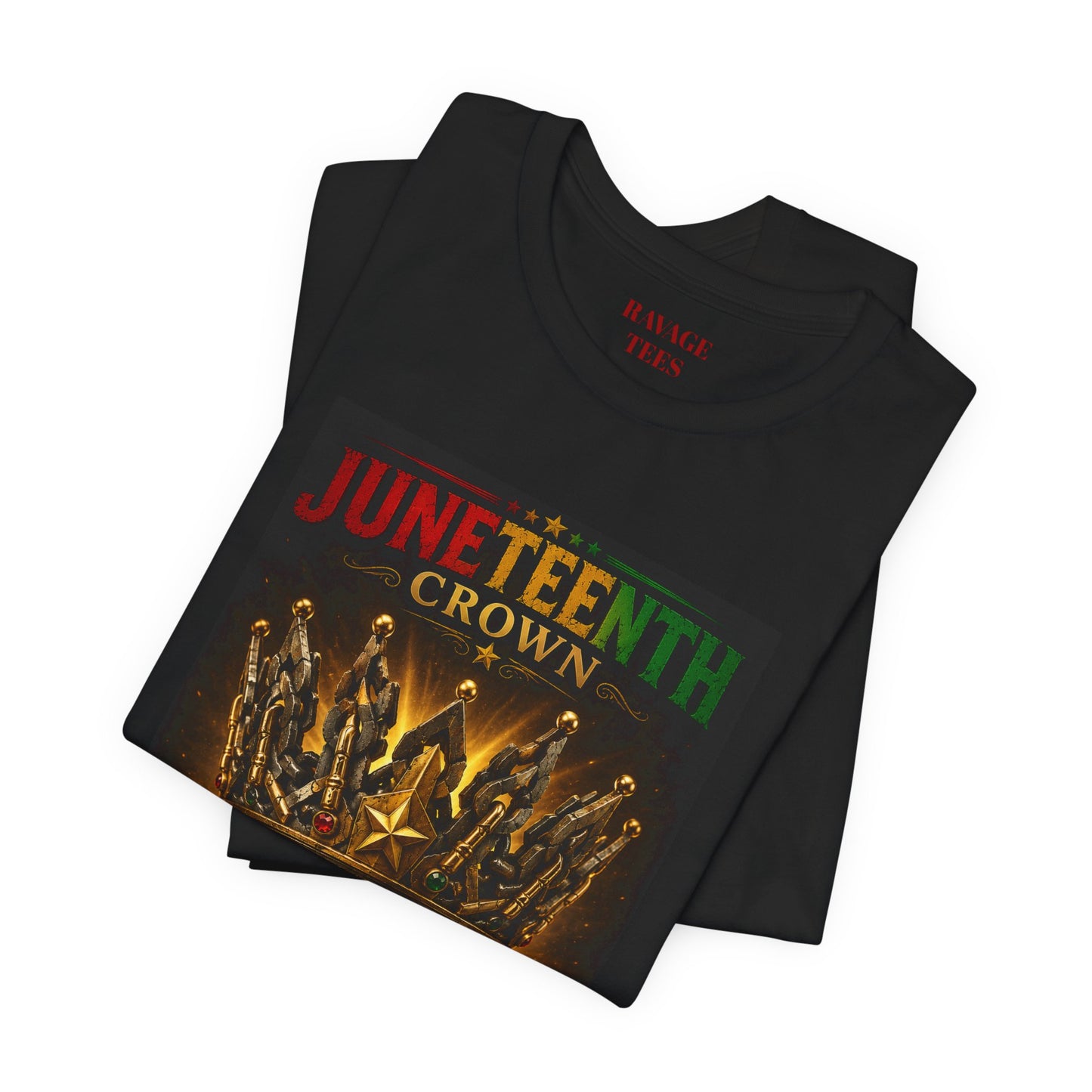 Juneteenth Crown Tee — "From Bondage to Brilliance"