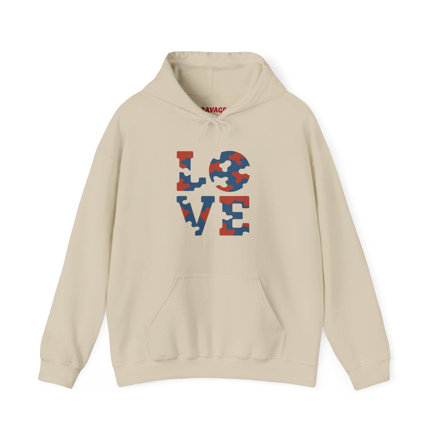 Unisex Hooded Sweatshirt with 'LOVE' Design - Cozy Gift for Friends, Valentine's Day, Casual Wear, Relaxation, Everyday Use