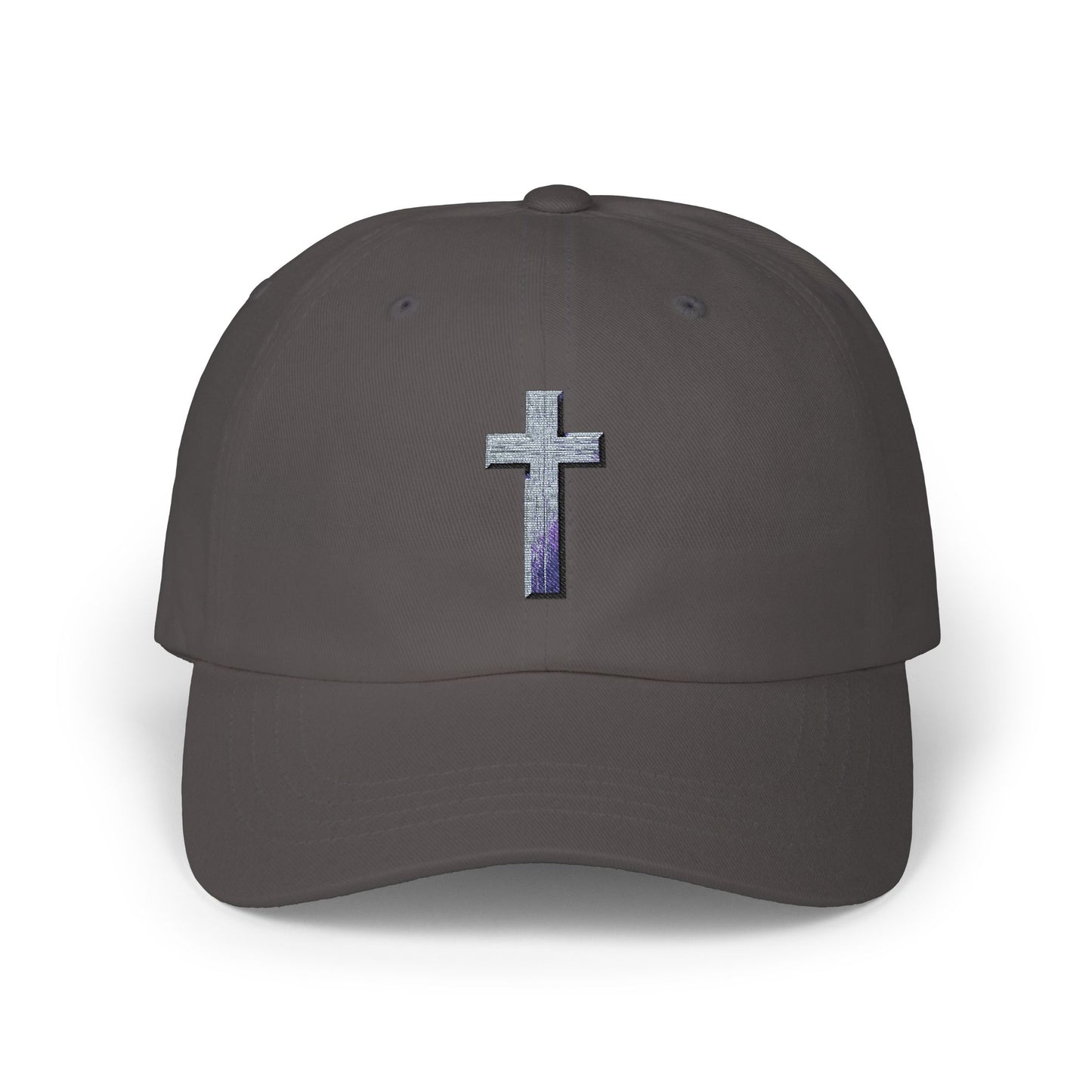 Classic Cap with Colorful Cross Design