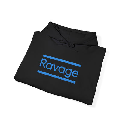Ravage Blue Embroidered Hoodie