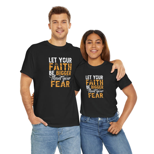 Faith Over Fear Cotton Tee - Unisex Comfort, Inspirational Apparel, Christian Gift, Casual Wear, Everyday Faith
