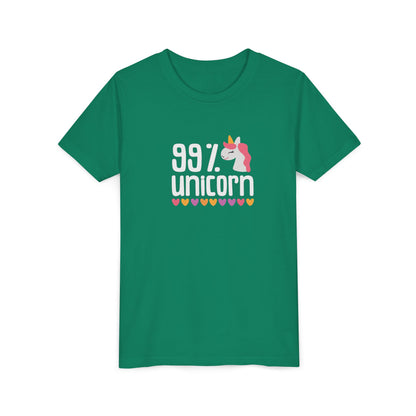 99% Unicorn Youth Tee - Fun & Whimsical Shirt for Kids