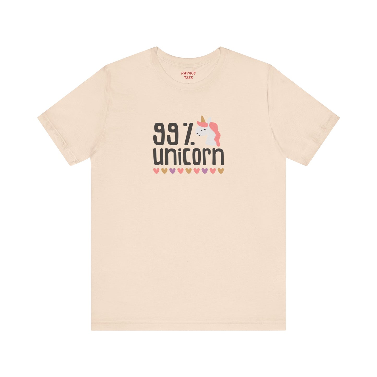 99% Unicorn Tee: Funny, Whimsical Graphic T-Shirt for All Ages