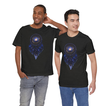 Dreamcatcher Galaxy T-Shirt — Mystical Cosmic Feather Tee