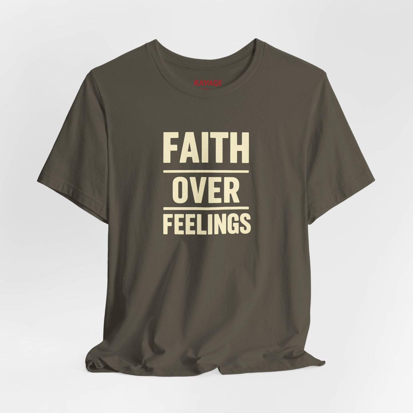 Faith Over Feelings Tee - Inspiring Unisex Short Sleeve Shirt for Everyday Comfort, Motivational Gift, Casual Wear, Spiritual Apparel, [...]