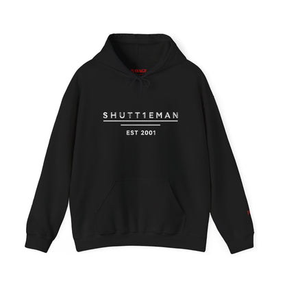 Shutt1eman Est. 2001 Hoodie — Minimal Vintage Logo Pullover