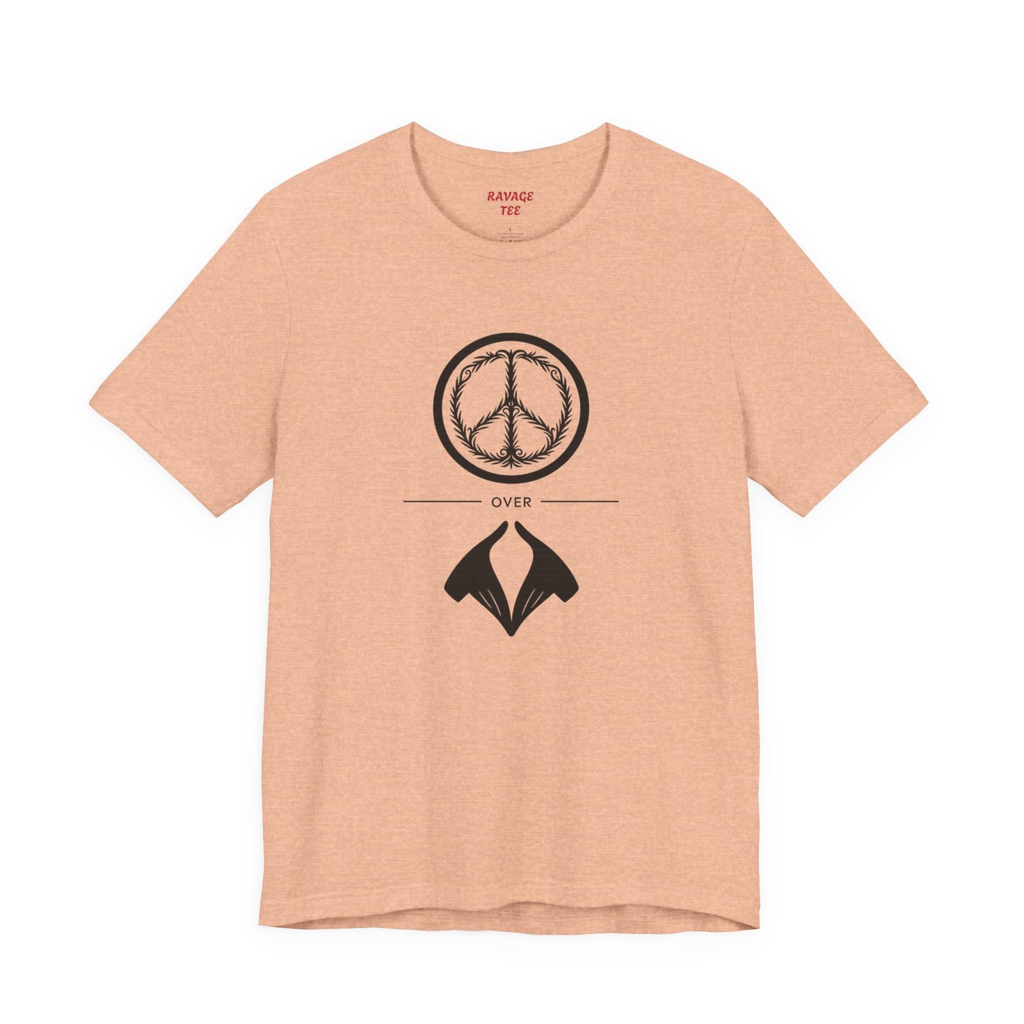 Peace Sign Unisex Jersey Tee, Casual Wear, Gift for Friends, Summer Fashion, Festival Outfit, Eco-Friendly Apparel