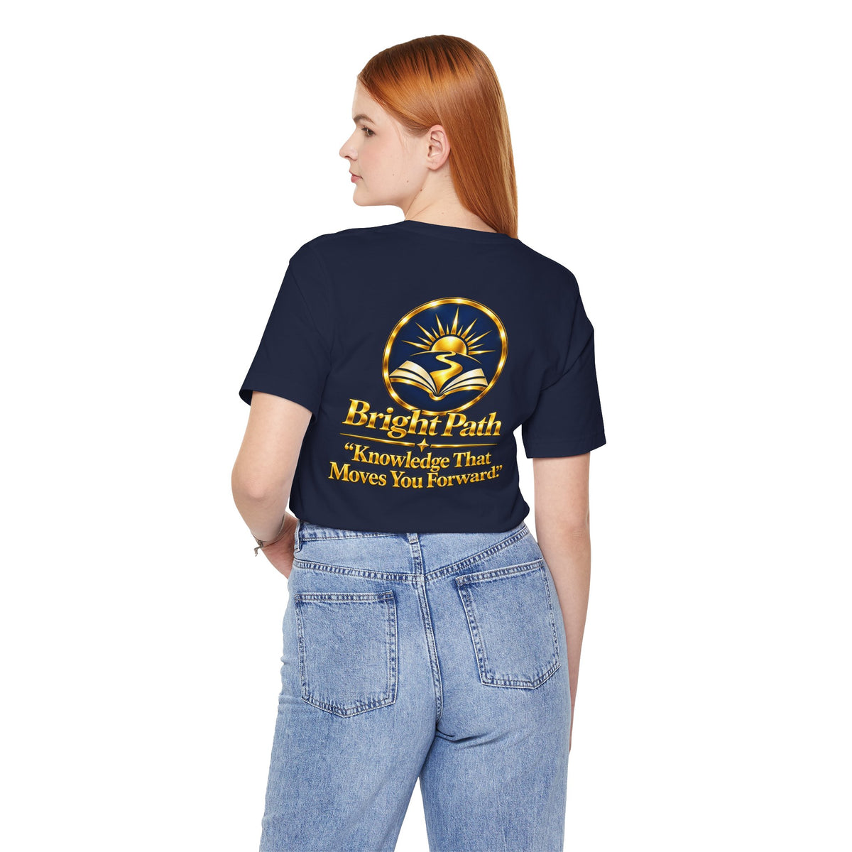 BrightPath Logo Tee — "Knowledge That Moves You Forward" T-Shirt