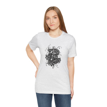 Snake & Dagger Tee: Edgy Unisex Tattoo-Style Graphic Shirt