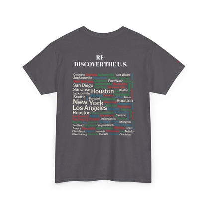 Re-Discover the U.S. Urban Cityscape Tee - Unisex Heavy Cotton Tee