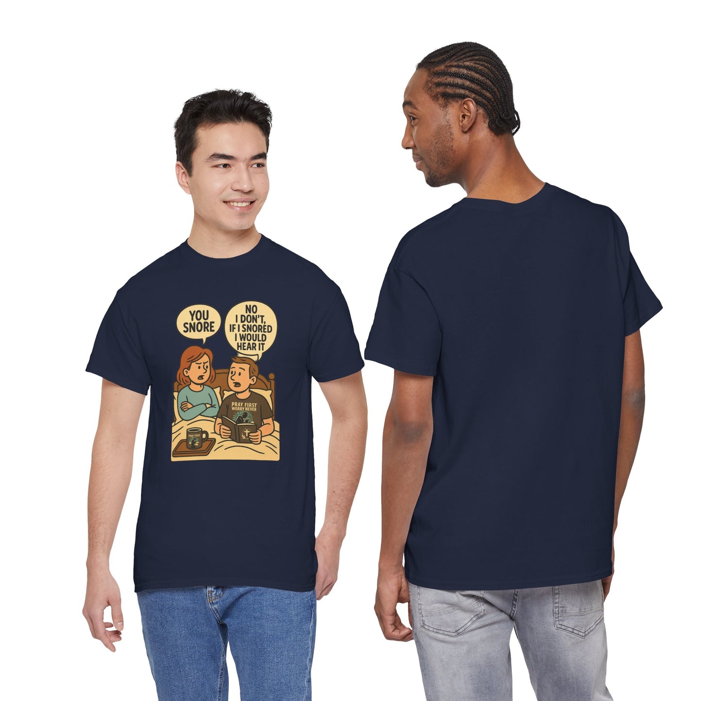 Unisex Snoring Humor T-Shirt | Funny Tee for Couples