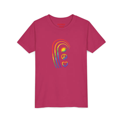 Youth Rainbow Peace & Love Tee