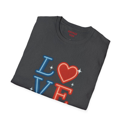 Soft Unisex Freedom & Love Graphic Tee | Gift & Daily Wear