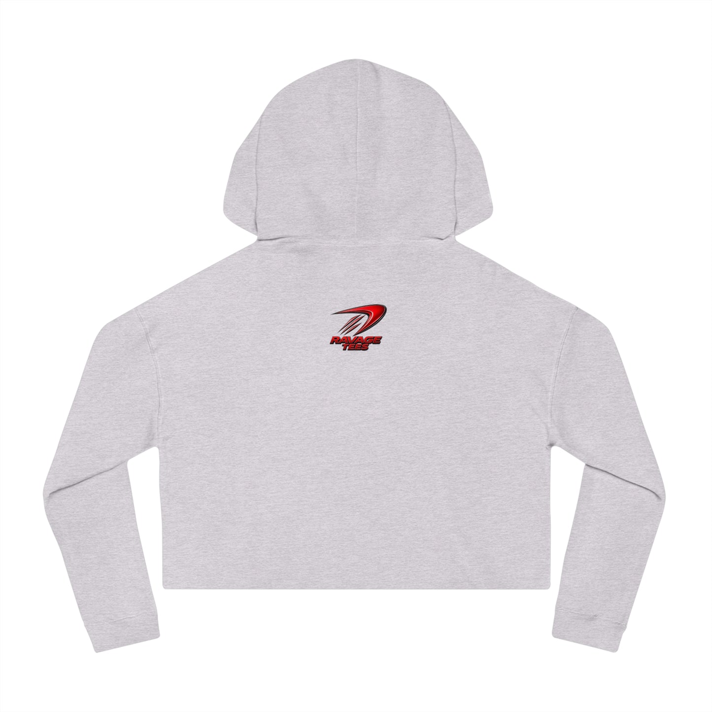 Cropped Hoodie - "Shuttleman Flight" Rocket Graphic