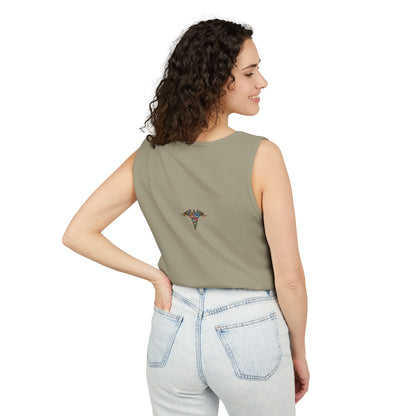 Tattooed Nurse Garment-Dyed Tank Top, Gift for Nurses, Casual Summer Wear