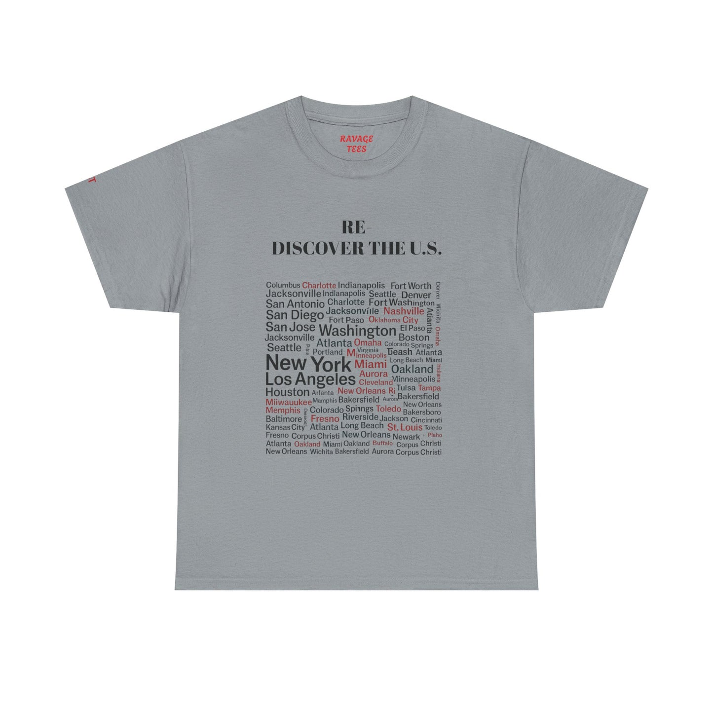 Re-Discover the U.S. Travel T-Shirt, Adventure Tee, USA Discovery Shirt