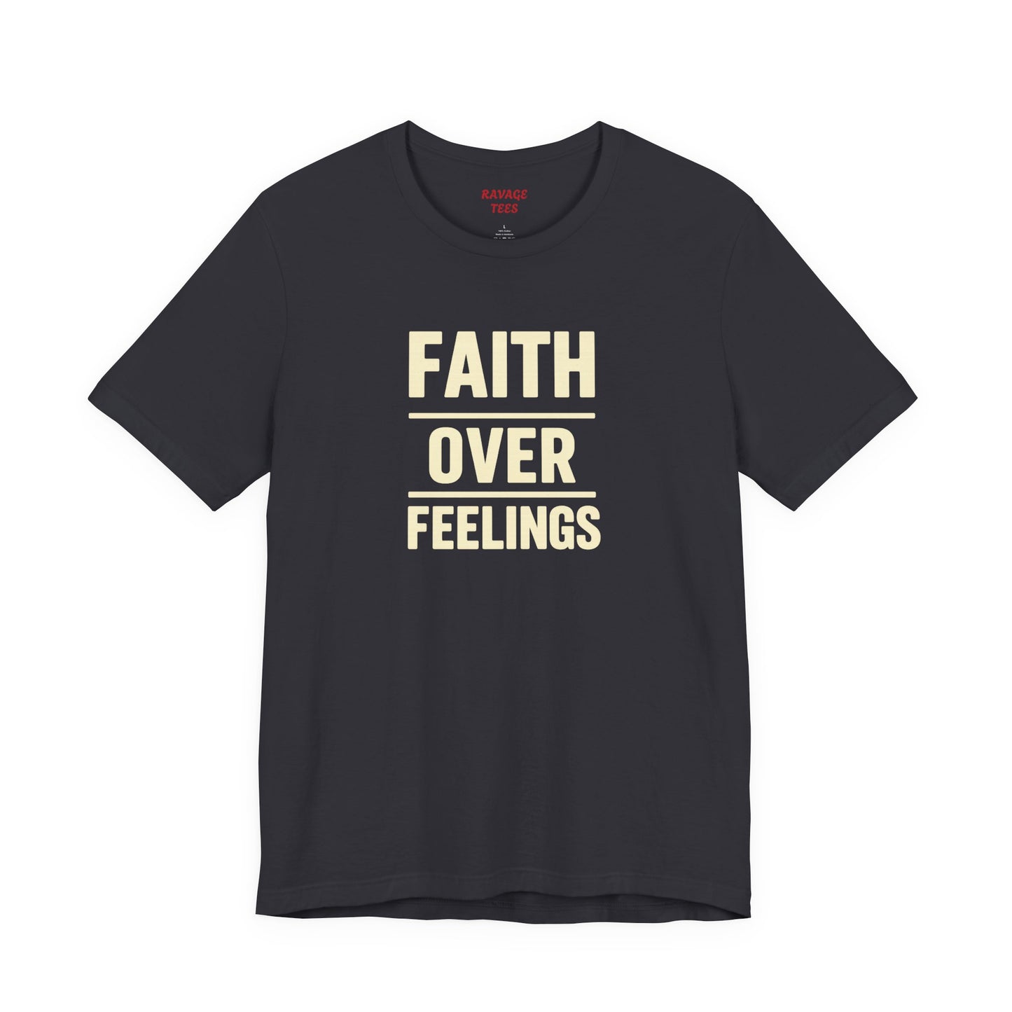 Faith Over Feelings Tee - Inspiring Unisex Short Sleeve Shirt for Everyday Comfort, Motivational Gift, Casual Wear, Spiritual Apparel, [...]