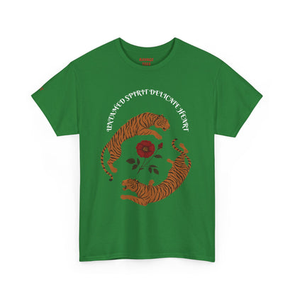 Black Tiger & Rose Graphic Tee