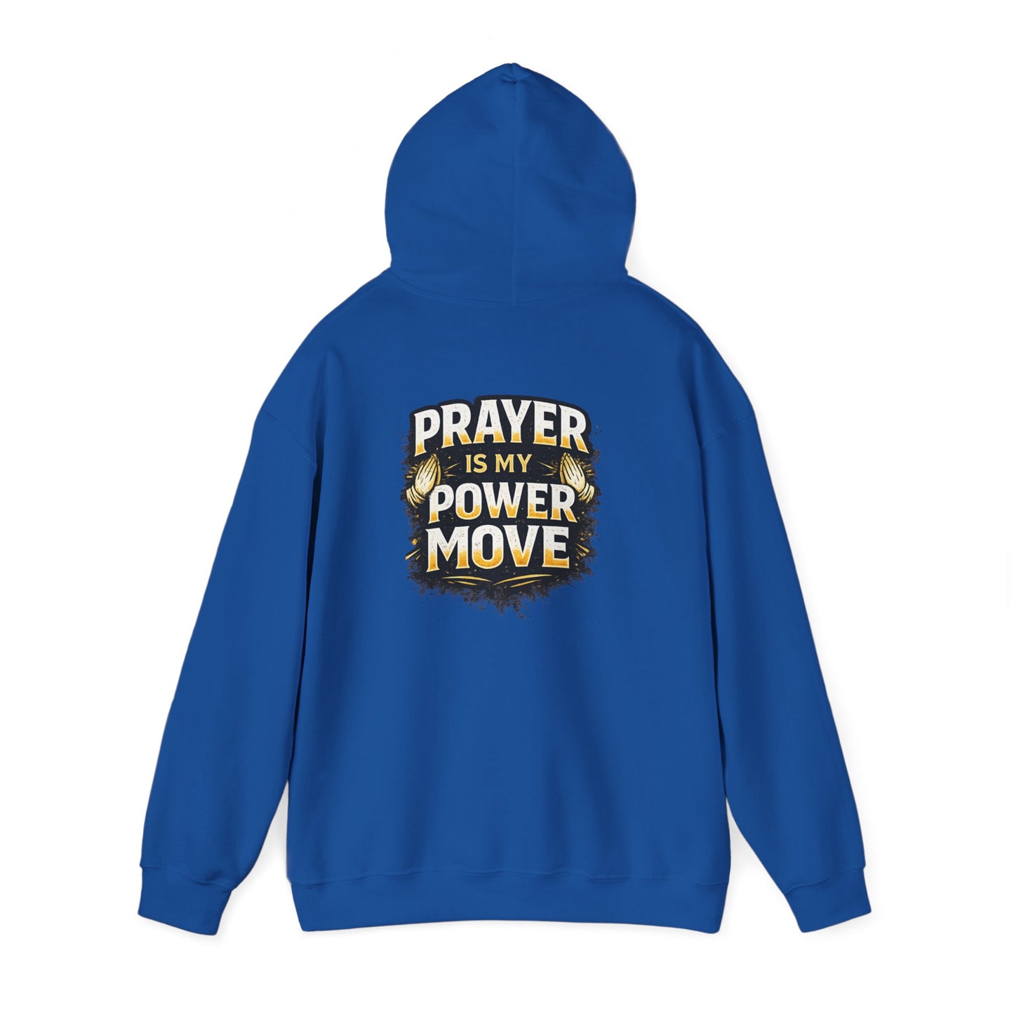 Prayer Is My Power Move Hoodie — Christian Cross Graphic Hoodie