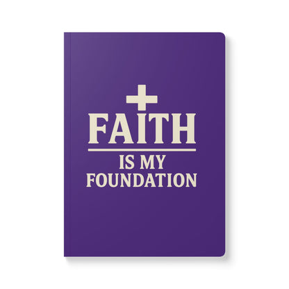 Faith Is My Foundation Christian Softcover Journal with Inspirational Inside Prints