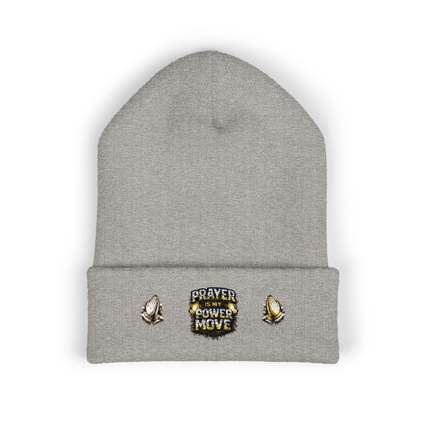 Prayer Power Move Embroidered Beanie