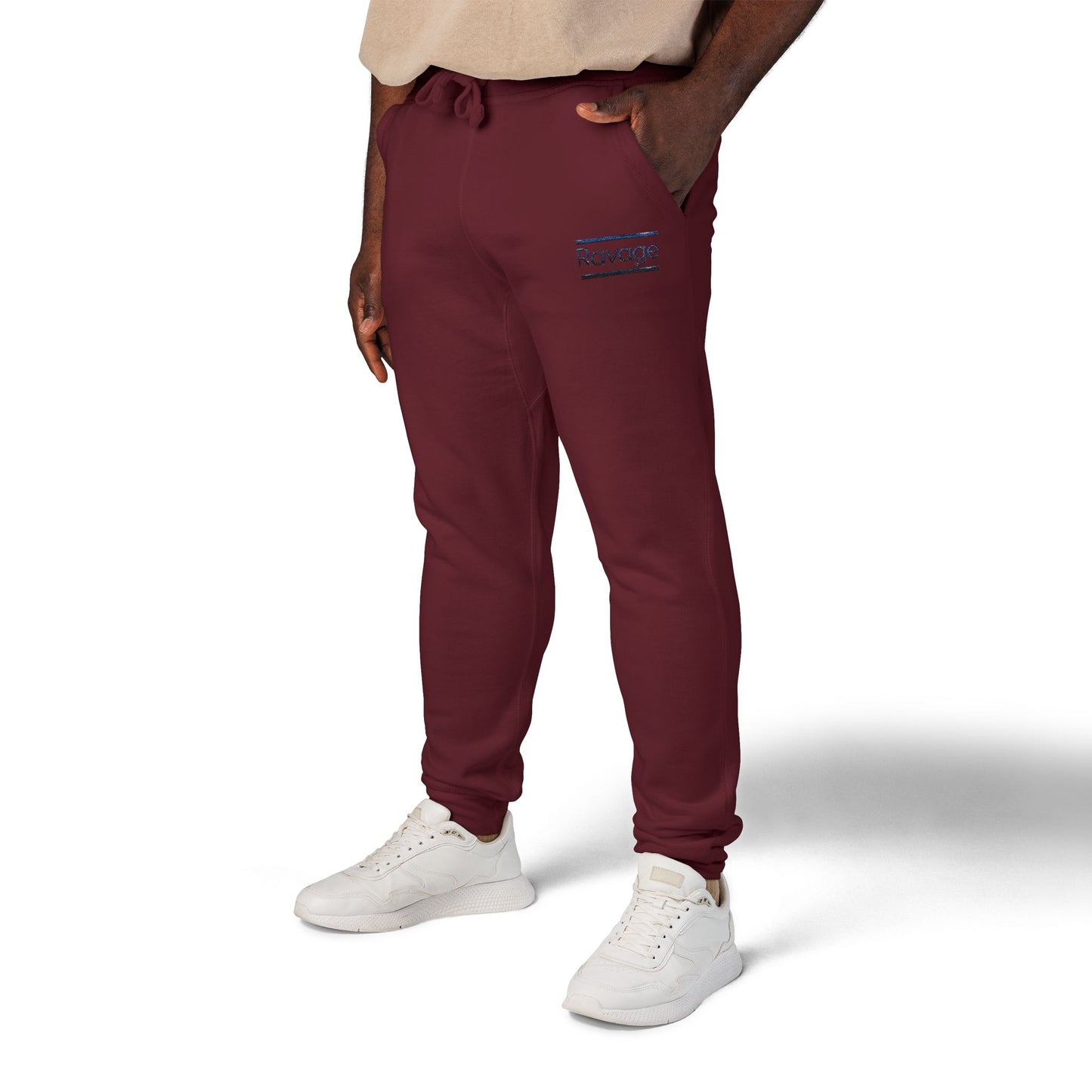 Ravage Embroidered Fleece Sweatpants — Cozy Joggers