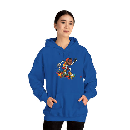 Retro Skateboard Flame Hoodie