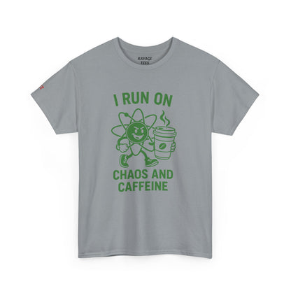 Caffeine Chaos Tee - Fun Unisex Shirt for Coffee Lovers