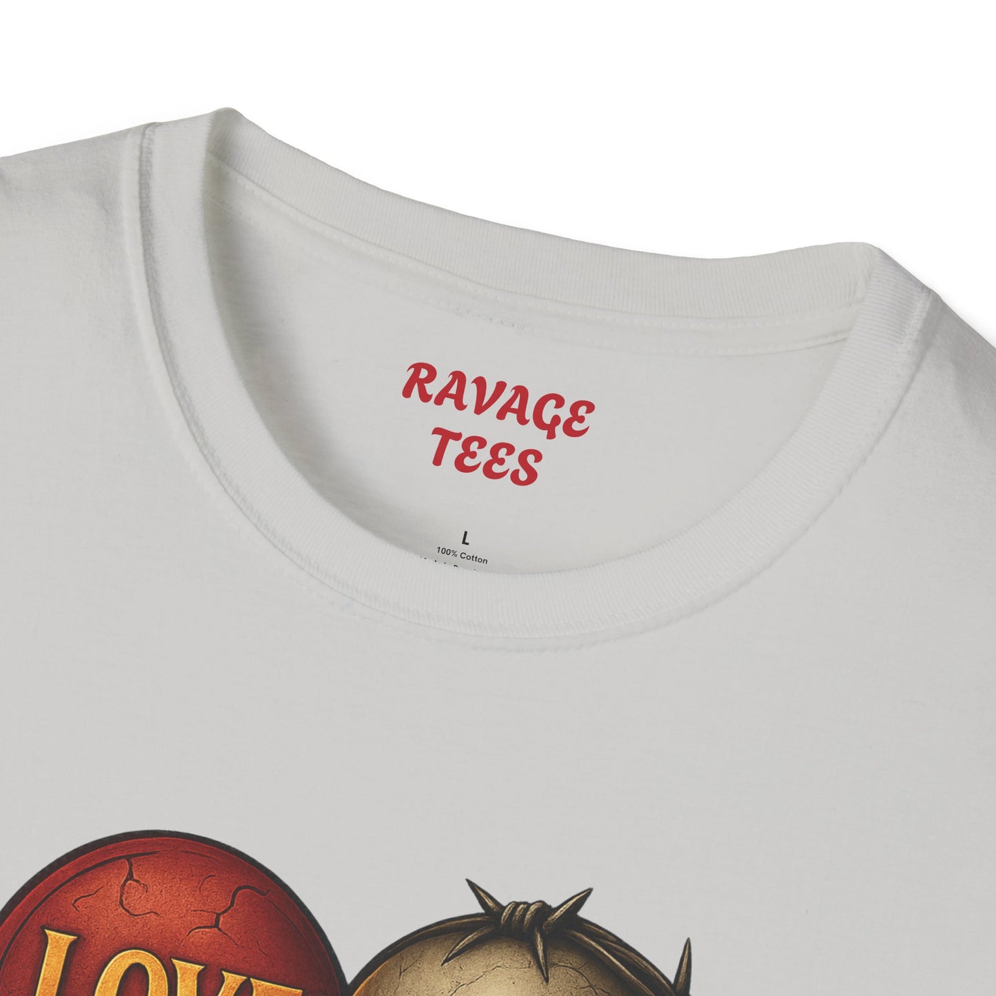 Love & Hate Skull Graphic Tee