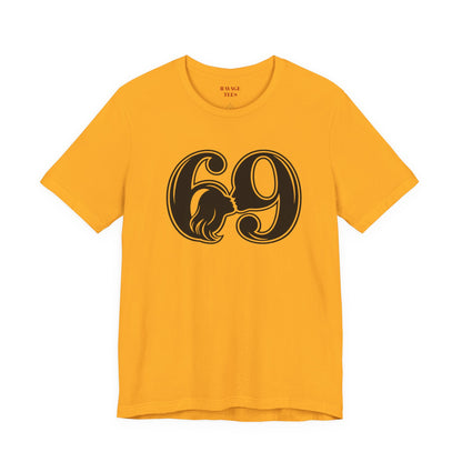 69 Retro Swirl Number Tee