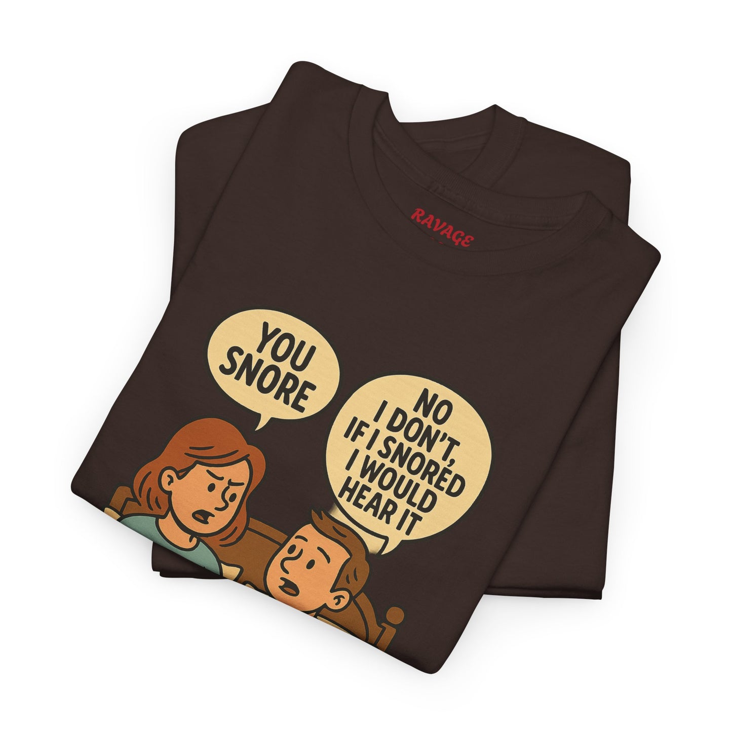 Unisex Snoring Humor T-Shirt | Funny Tee for Couples